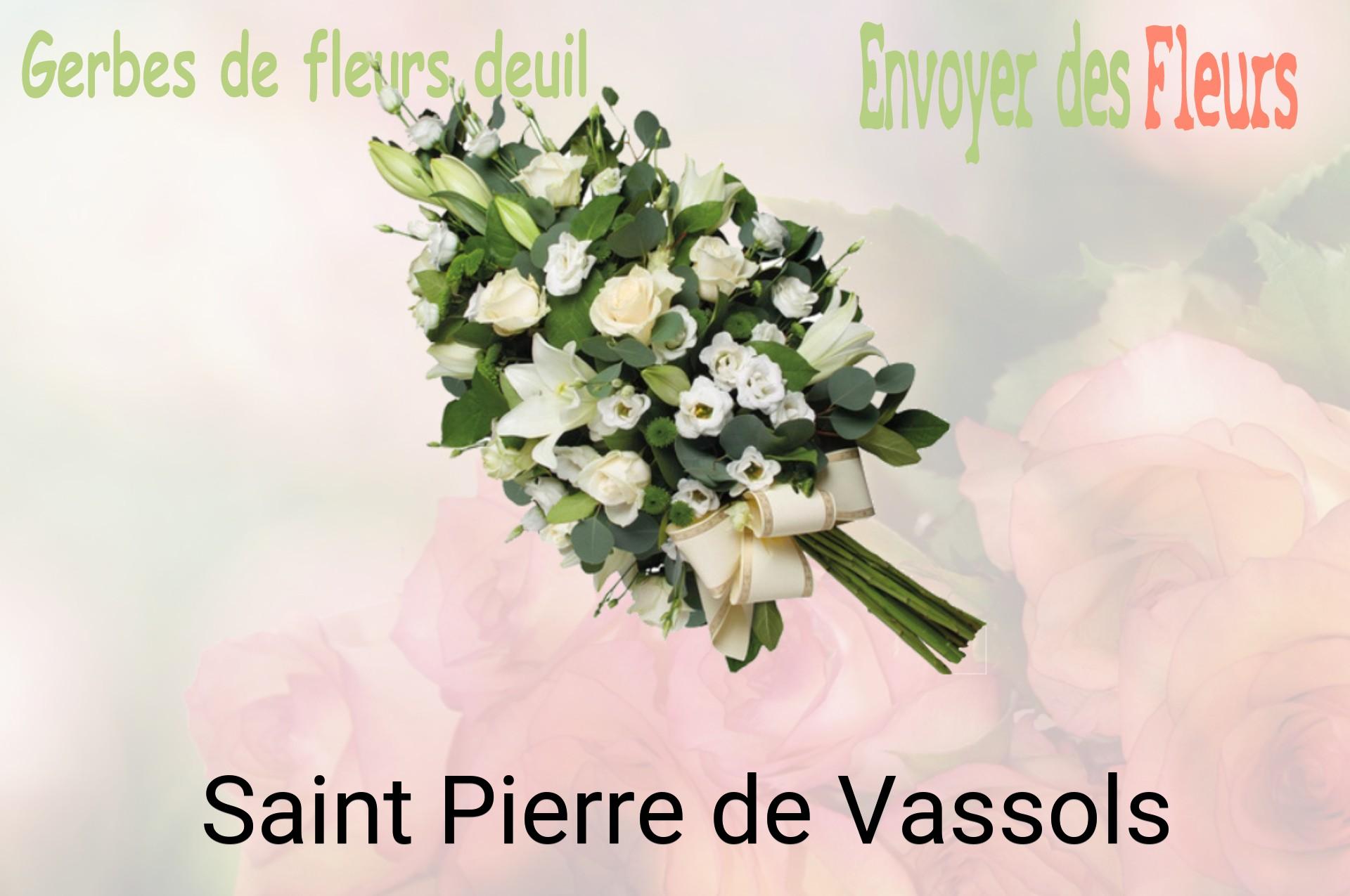 Gerbe de fleurs de deuil livrée à Saint-Pierre-de-Vassols